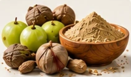 Triphala fruits with extract powder